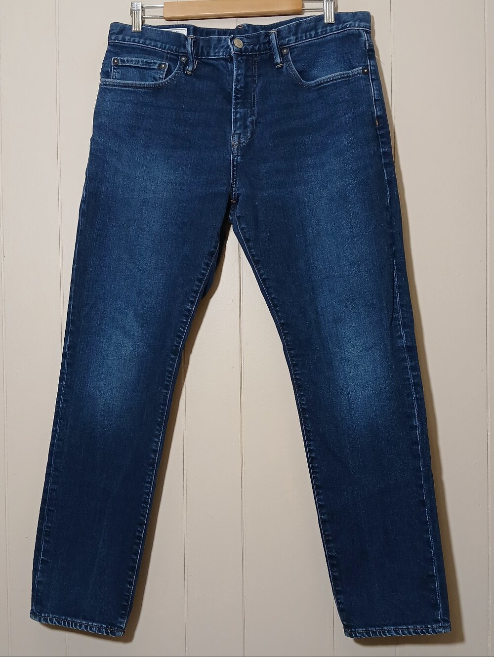 Gap Men Jeans Slim Straight Gapflex Blue Dark Wash Stretch Denim Office Casual